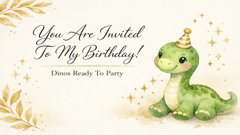 Dino Cuteness — Dinosaur Birthday, Cute, Dino