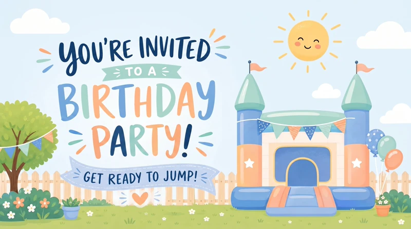 Bouncy Party — Bounce House Birthday, Jump Party