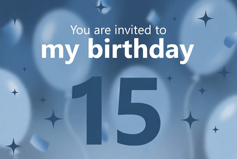 15 Balloons — 15h Birthday, Fifteenth, Balloons