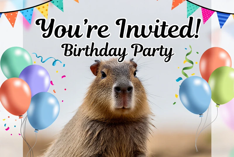 Capybara Celebration — Capybara Birthday