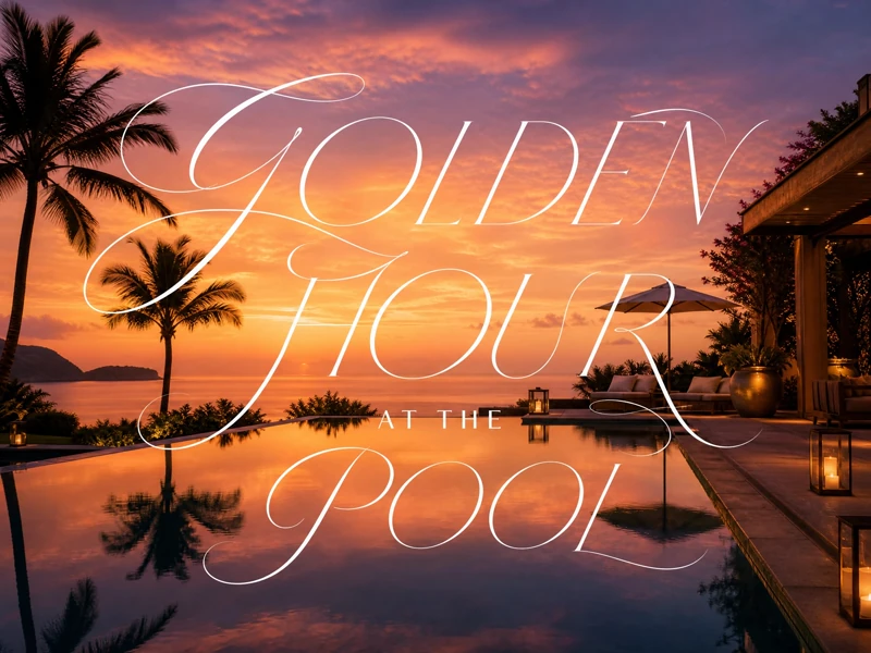 Golden Hour — Pool Party, Summer, Reception
