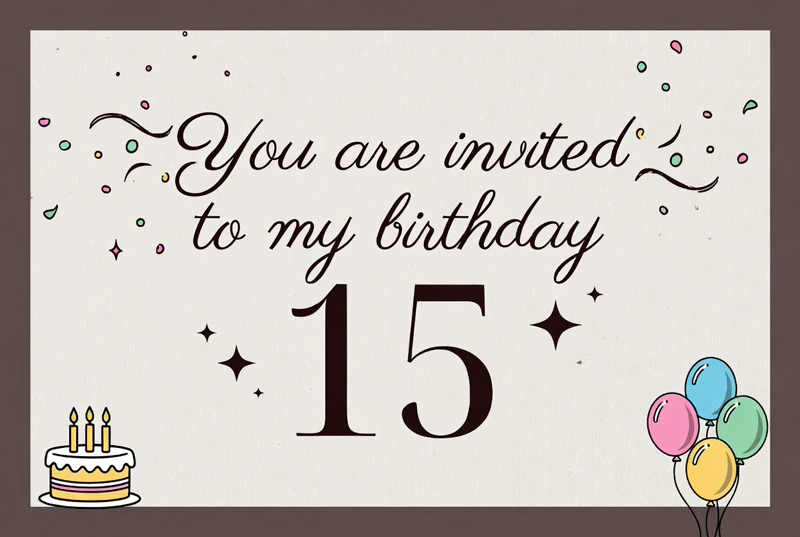 Fifteenth Party — 15th Birthday, Fifteenth, Balloons