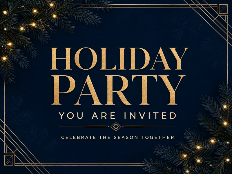 Holiday Party Invitation — Holiday Party, Celebrate Together