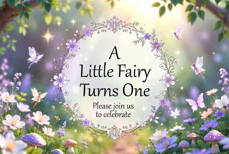 Fairy First Celebration — Fairy Birthday, Fairy First Birthday