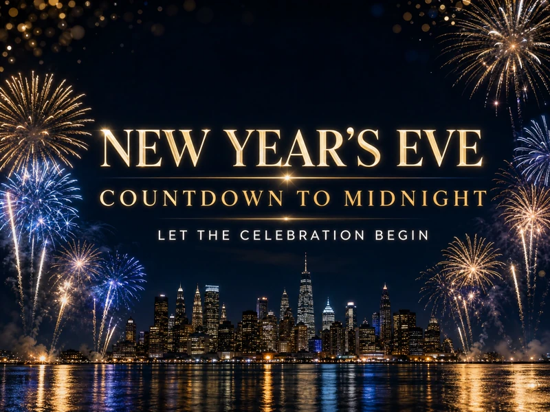 New Years Eve Party — Fireworks, New Years Eve Party, Invitation, Night
