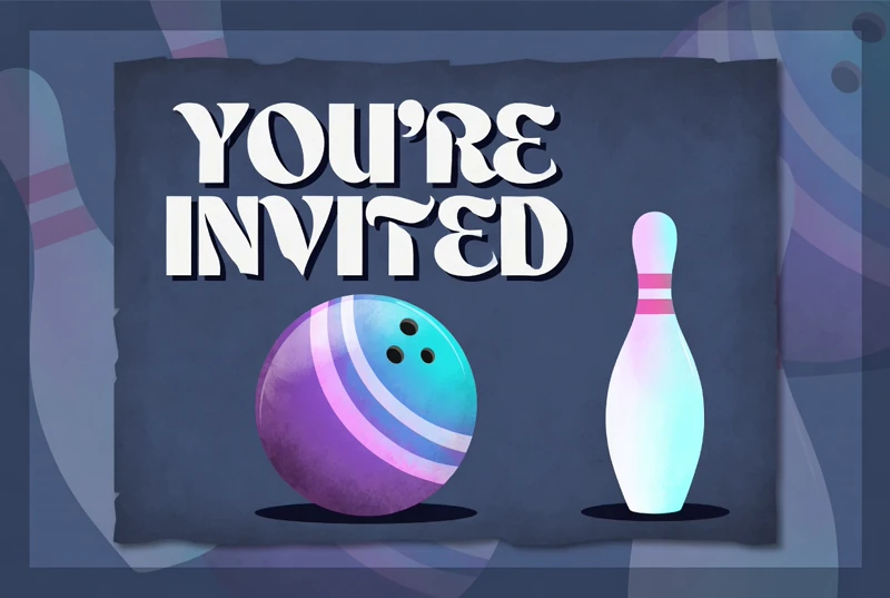 Bowling Fun — Bowling Birthday, Pin, Ball