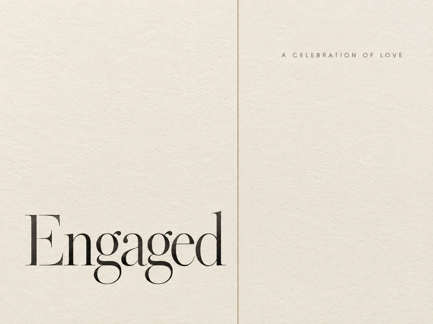 Engaged — Engagement Party, Invite, Minimalistic, Classic