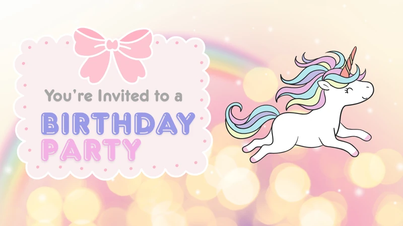 Unicorns on Rainbows — Unicorn Birthday, Rainbow, Girl, Bow