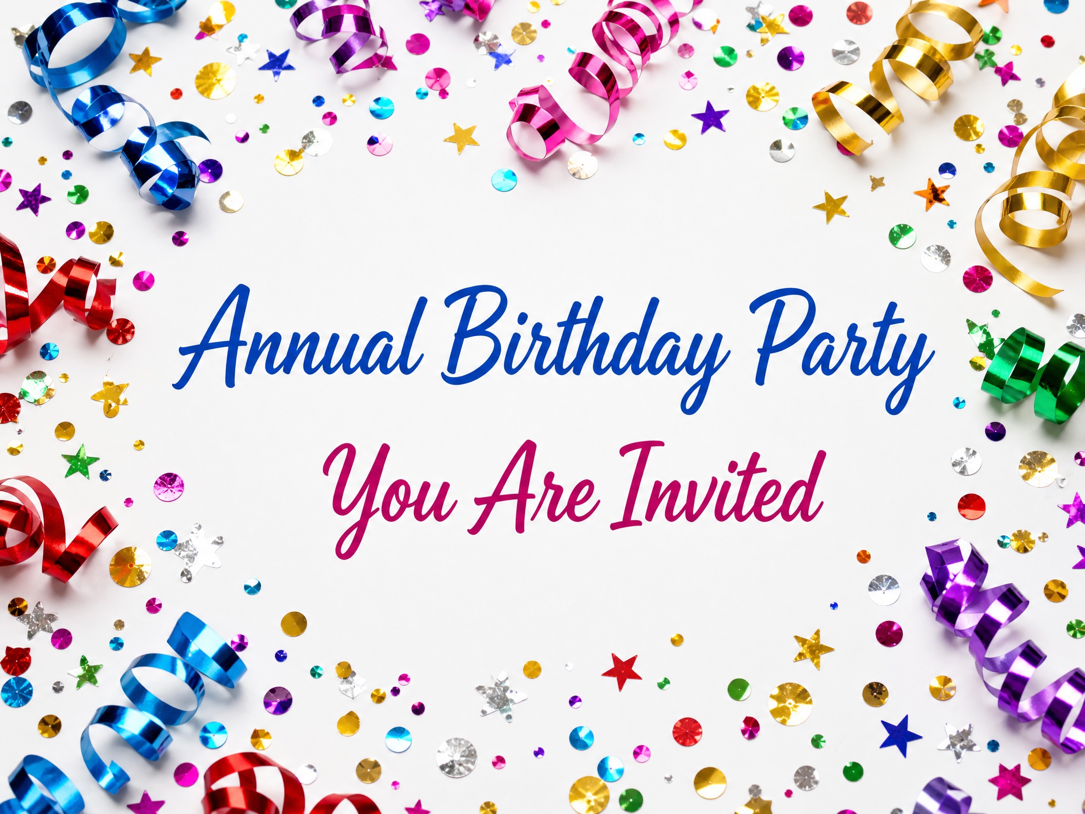 Annual Birthday Party Invite