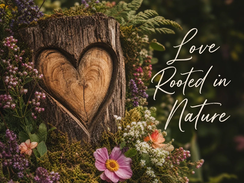 Love Rooted In Nature — Rustic Wedding, Tree, Heart, Forest