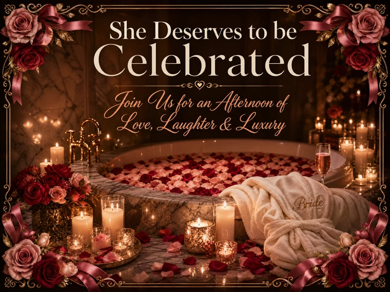 Afternoon Of Laughter and Luxury — Bridal Shower, Spa, Roses