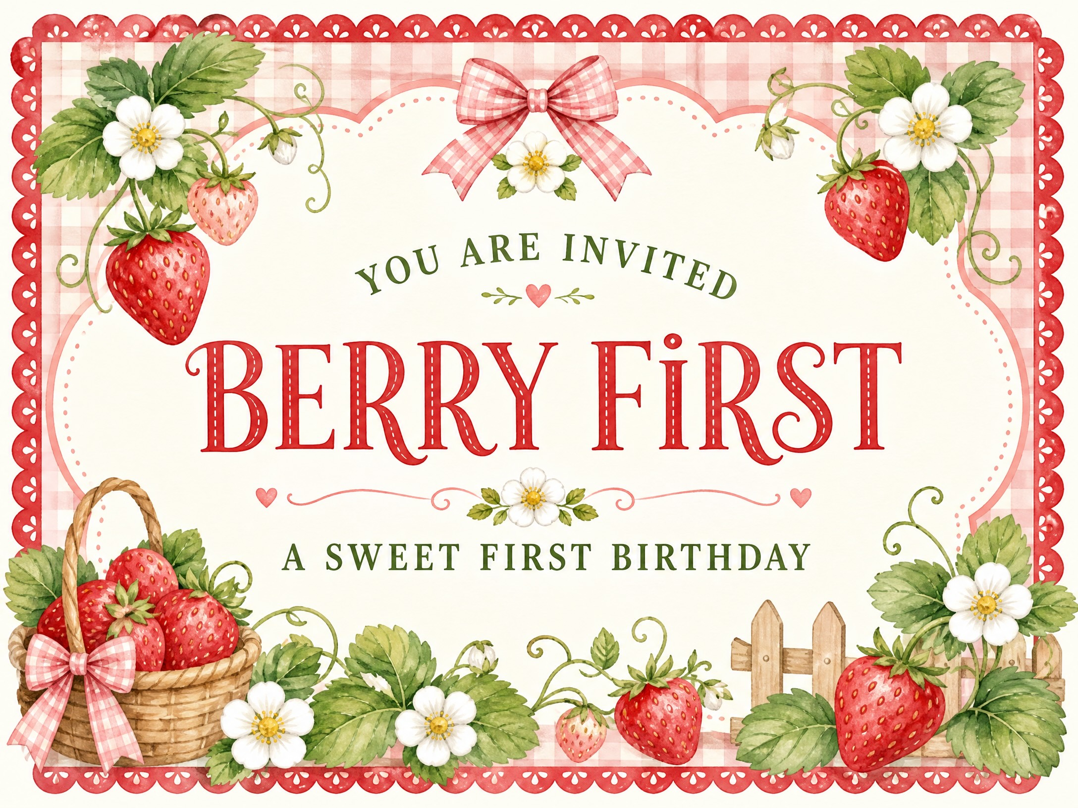 Berry First Sweet Birthday — First Birthday, Berry First Birthday